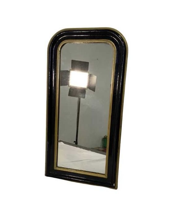 Espelho Vintage Preto/Dourado