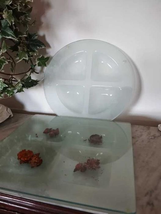Centros de mesa em vidro