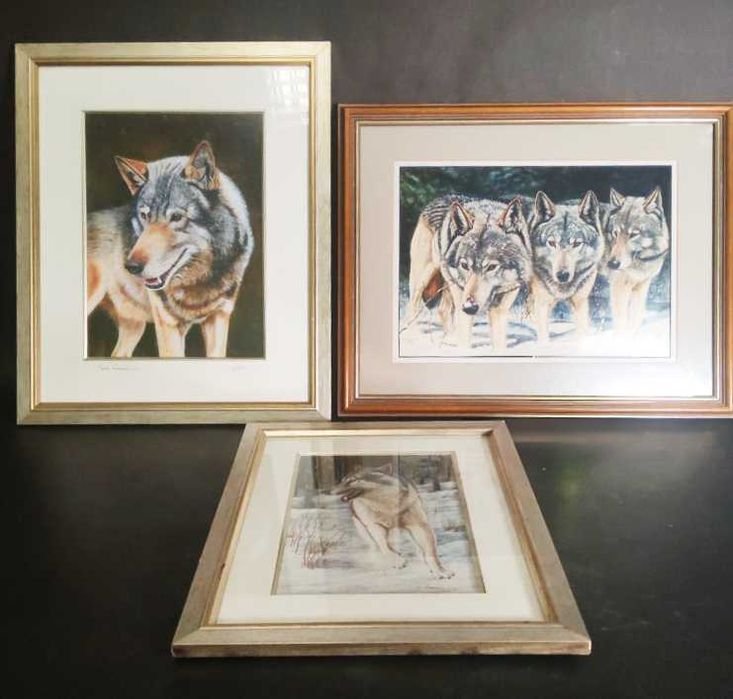 Conjunto de 3 Quadros Impressão Limitada