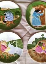 Pratos "The Wind in the Willows" Crown Staffordshi