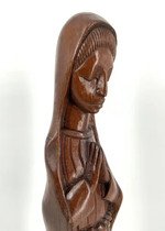Escultura Madeira Art Nouveau Africana Congo