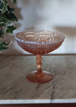 Bomboneira em Vidro Rosa Cobre