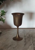 Cálice Antigo Metal Dourado