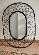 Espelho Oval em Ferro