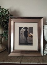 Quadro com Moldura Prateada