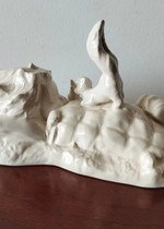 Estatueta Porcelana Goebel 1980 - Criança e Gato