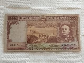 Nota Angola 1000 Escudos 1956