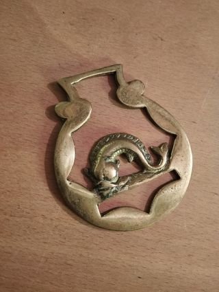 Fivela Latão Sela Cavalo - Peixe