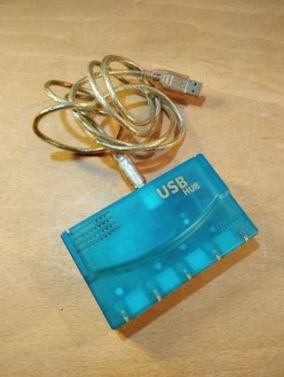 Hub USB 4 Portas Azul