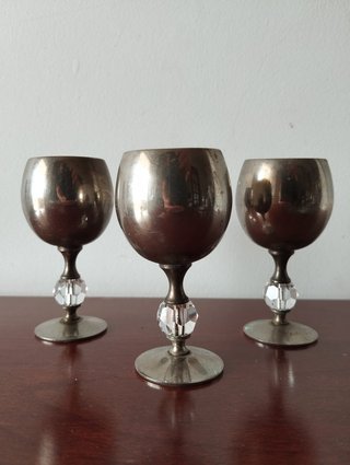 Cálices Vintage Banhados Prata