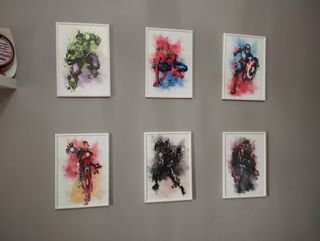 Conjunto 6 Quadros Marvel